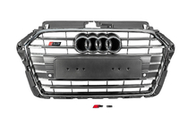 Audi A3 2012–2020 Sprednja maska S-style (2016-2020, siva s kromom) fotografija 1