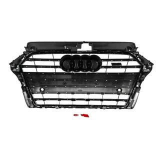 Sprednja maska S-style (2016-2020, siva s kromom) Audi A3 2012–2020 fotografija 4