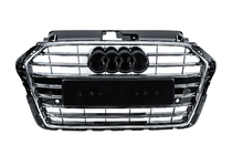 Audi A3 2012–2020 Sprednja maska S-style (2016-2020, črna s kromom) fotografija 1