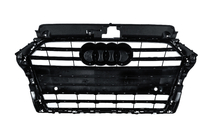 Audi A3 2012–2020 Sprednja maska S-style (2016-2020, črna s kromom) fotografija 4