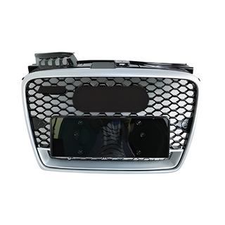 Sprednja maska RS-style V-1 (črna s kromom) Audi A4 B7 2004–2008