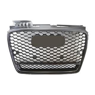 Sprednja maska RS-style V-2 (črna s kromom) Audi A4 B7 2004–2008
