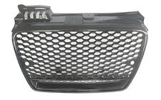 Audi A4 B7 2004–2008 Sprednja maska RS-style V-2 (brez logotipa, črna s kromom) fotografija 1