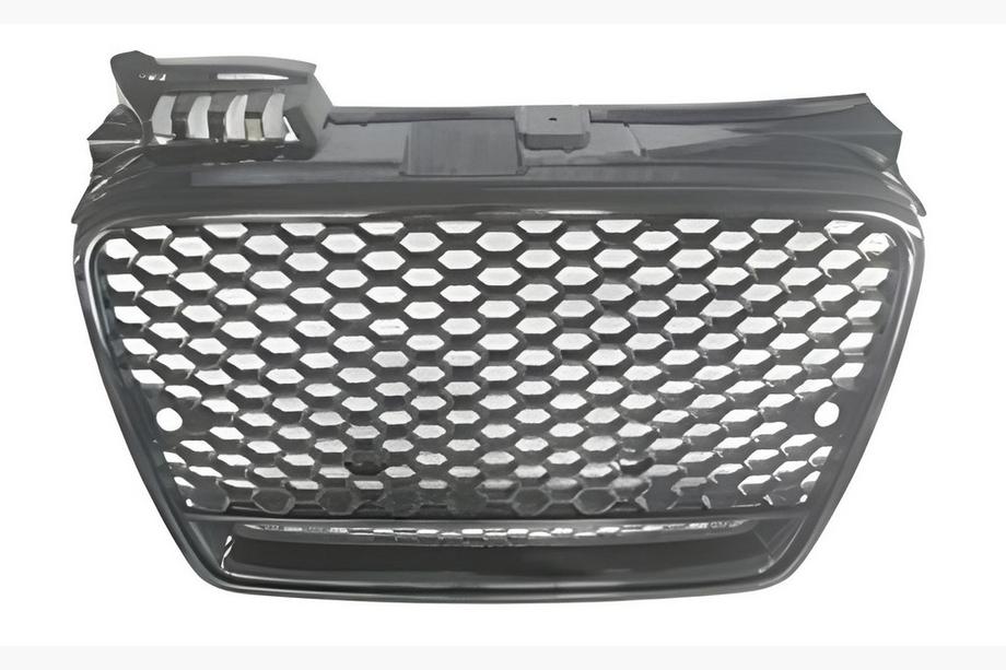 Audi A4 B7 2004–2008 Sprednja maska RS-style V-2 (brez logotipa, črna s kromom) Image