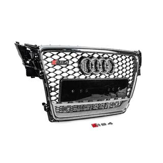 Sprednja maska hladilnika z napisom Quattro, RS-style (2007-2011, črna) fotografija 3
