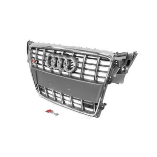 Sprednja maska v slogu RS (2007-2011, siva s kromom) Audi A4 B8 2007–2015 fotografija 2