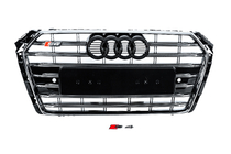 Audi A4 B9 2015–2024 Sprednja maska S-style (2015-2019, krom+črna) fotografija 1