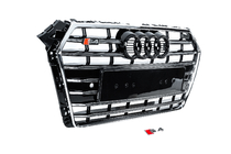 Audi A4 B9 2015–2024 Sprednja maska S-style (2015-2019, krom+črna) fotografija 3