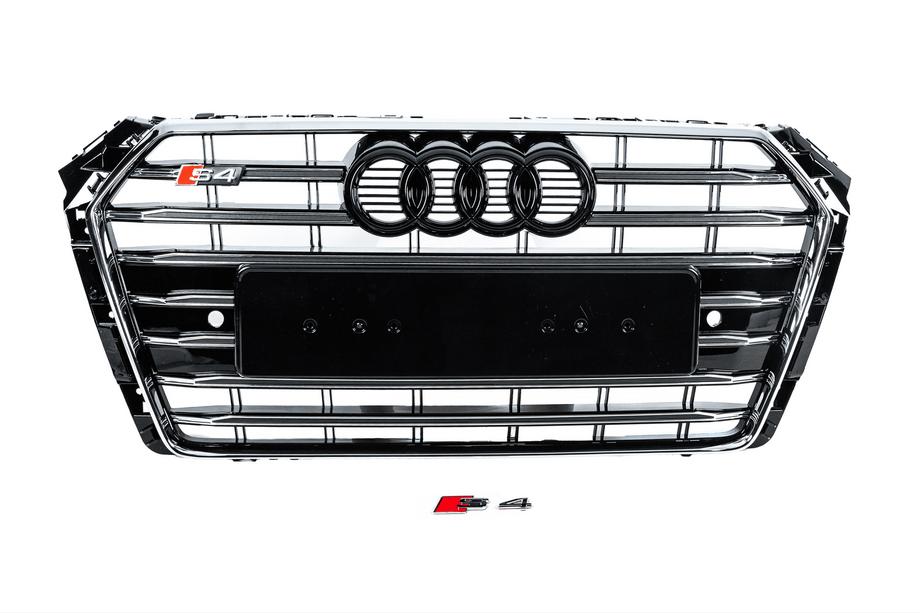 Audi A4 B9 2015–2024 Sprednja maska S-style (2015-2019, krom+črna) Image