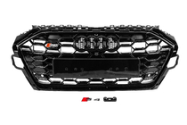 Audi A4 B9 2015–2024 S-style sprednja maska (2019-2024, črna) fotografija 1