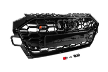 Audi A4 B9 2015–2024 S-style sprednja maska (2019-2024, črna) fotografija 3