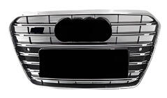 Audi A5 2007–2015 Sprednja maska S-style (2011-2015, črna s kromom) fotografija 1