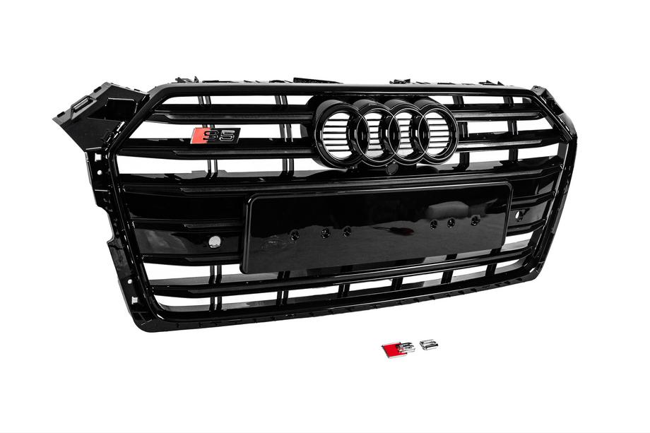 Audi A5 2016–2025 Sprednja maska S-style (2016-2019, črna) Fotografija 4
