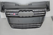 Audi TT 2006–2014 Sprednja maska hladilnika S-style (2008-2014, črna s kromom) fotografija 1