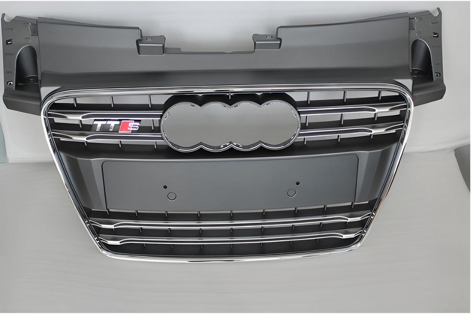 Audi TT 2006–2014 Sprednja maska hladilnika S-style (2008-2014, črna s kromom) Image