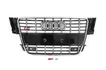 Audi A5 2007–2015 Sprednja maska hladilnika S-style (2007-2011, črna s kromom) fotografija 1
