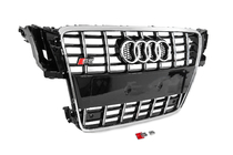 Audi A5 2007–2015 Sprednja maska hladilnika S-style (2007-2011, črna s kromom) fotografija 3