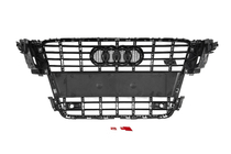Audi A5 2007–2015 Sprednja maska hladilnika S-style (2007-2011, črna s kromom) fotografija 4