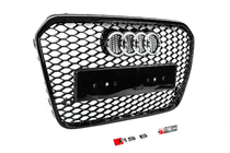 Audi A6 C7 2011–2017 Črna sprednja maska RS-style (2011-2014) fotografija 2