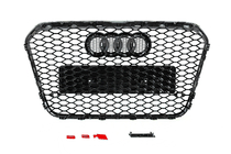 Audi A6 C7 2011–2017 Črna sprednja maska RS-style (2011-2014) fotografija 4