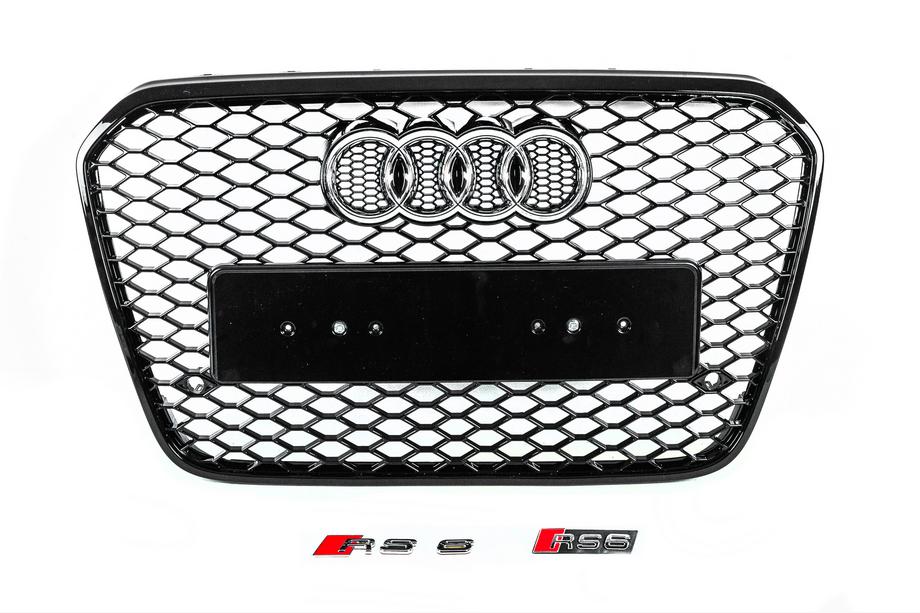 Audi A6 C7 2011–2017 Črna sprednja maska RS-style (2011-2014) Image