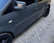 Volkswagen Caddy 2004–2010 Performance stranski pragovi (črni) fotografija 4