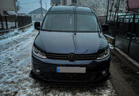 Volkswagen Caddy 2010–2015 Sprednji lip spojler odbijača Niken Black (ABS) fotografija 2