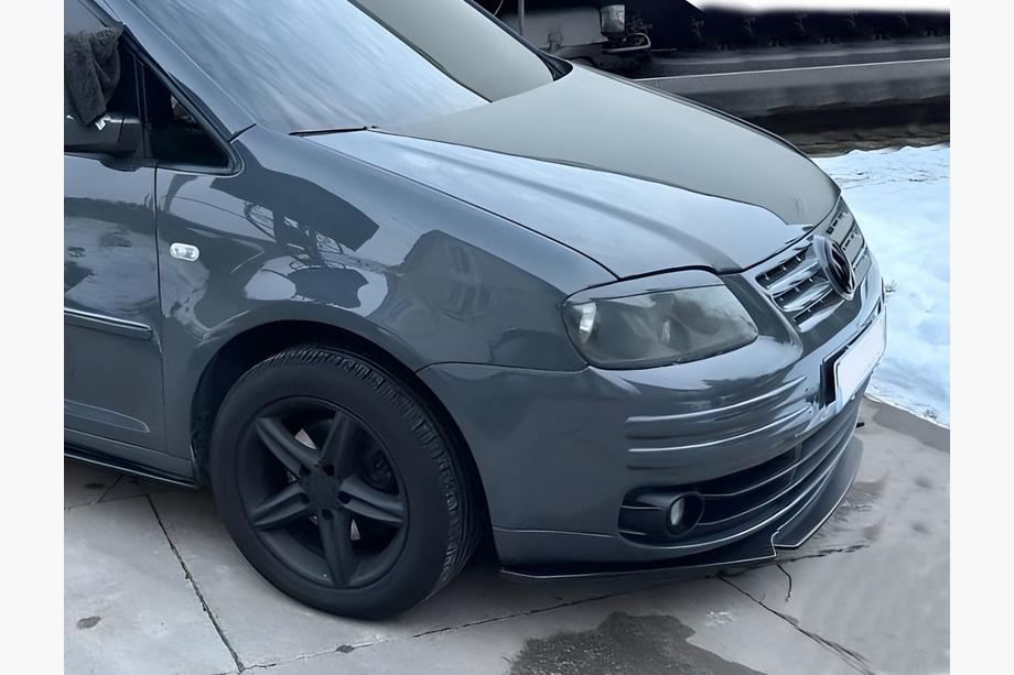 Volkswagen Caddy 2010–2015 Sprednji lip spojler odbijača Niken Black (ABS) Image