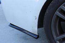 Volkswagen Caddy 2010–2015 Flap lopatice za zadnji odbijač DPT (ABS) (2 kos) (črni sijaj) fotografija 6