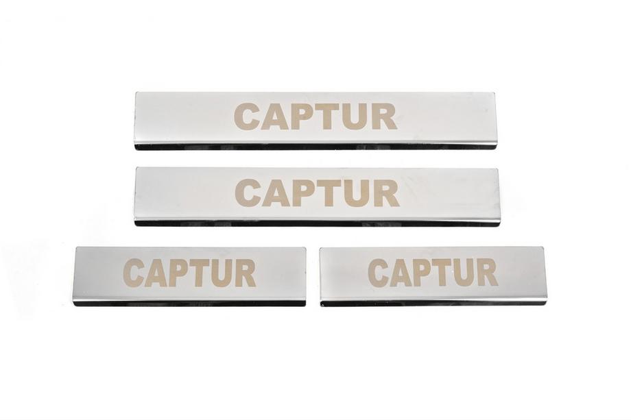 Renault Captur 2013–2019 Vstopne letve pragov Carmos (4 kosi, nerjaveče jeklo) Fotografija 1