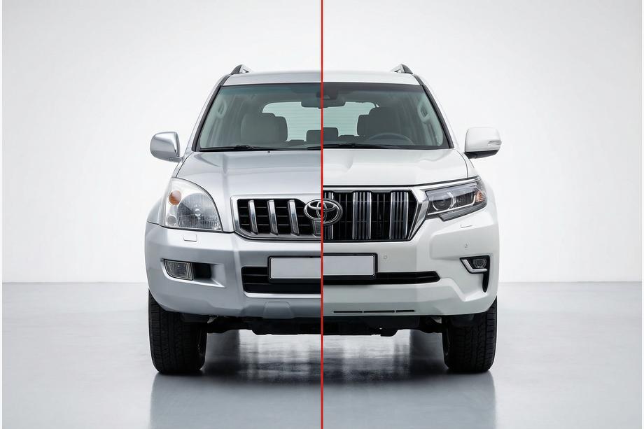 Toyota Land Cruiser Prado 120 2002–2009 Facelift komplet za Toyota Land Cruiser Prado 150 2017+ Image
