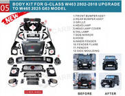 Mercedes G razred W463 1990–2018 Facelift komplet za W465 2025 G63 fotografija 78