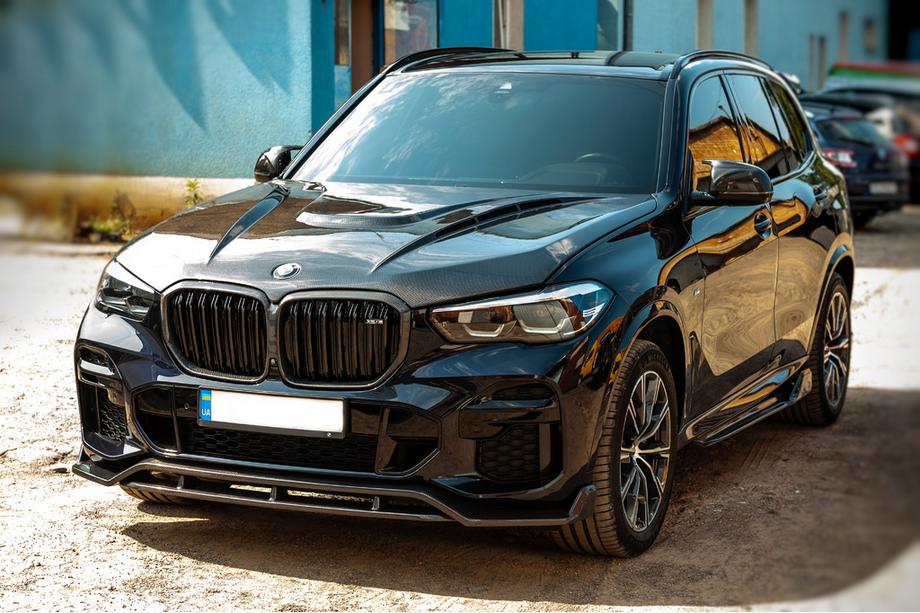 BMW X5 G05 2019–2026 Sprednji lip spojler odbijača Paradigm V-2 (2018-2022, pravi karbon) Image