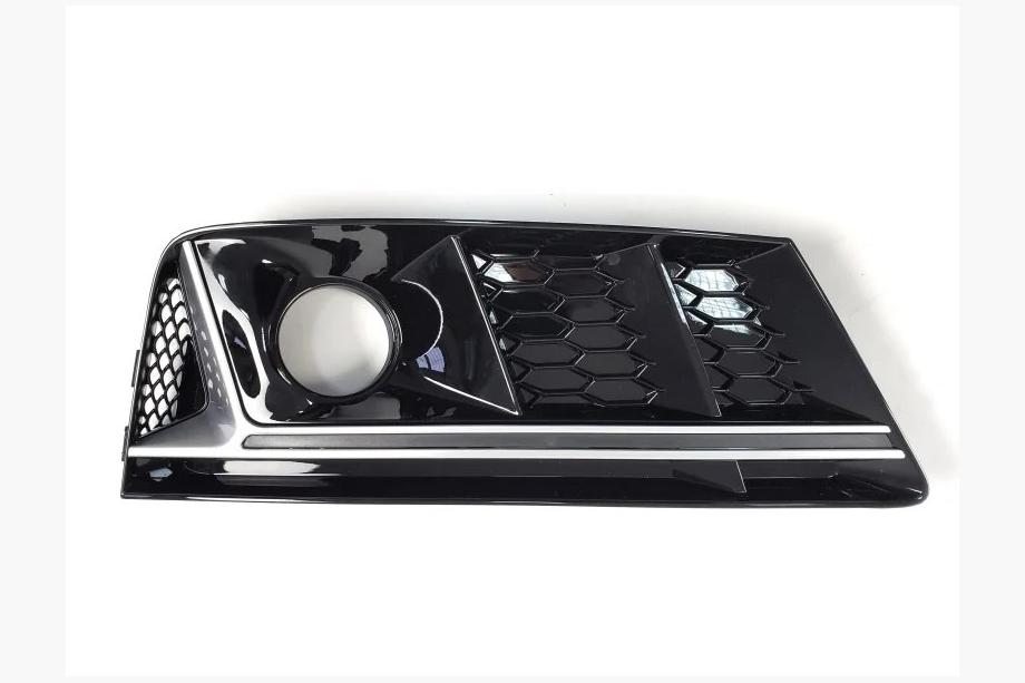 Audi A4 B9 2015–2024 Mrežici meglenk z odprtino RS-Style (2015-2019, 2 kosa, črni) Fotografija 4