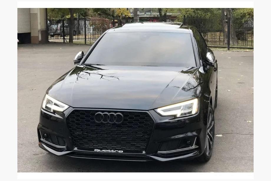 Audi A4 B9 2015–2024 Mrežici meglenk z odprtino RS-Style (2015-2019, 2 kosa, črni) Fotografija 2