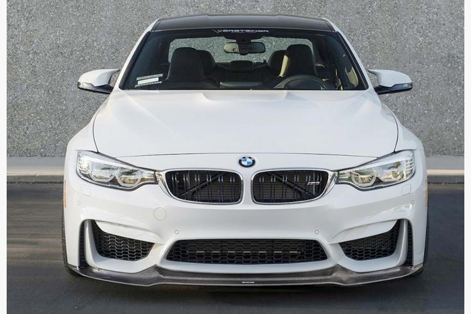 BMW serija 4 F32/F33/F36 2012–2020 Lip spojler za sprednji odbijač DPT Lip V-2 (za M4, sijaj črna) Image