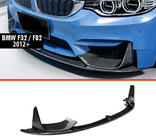 BMW serija 4 F32/F33/F36 2012–2020 DPT V-3 sprednji lip spojler (za M4, sijajno črna) fotografija 1