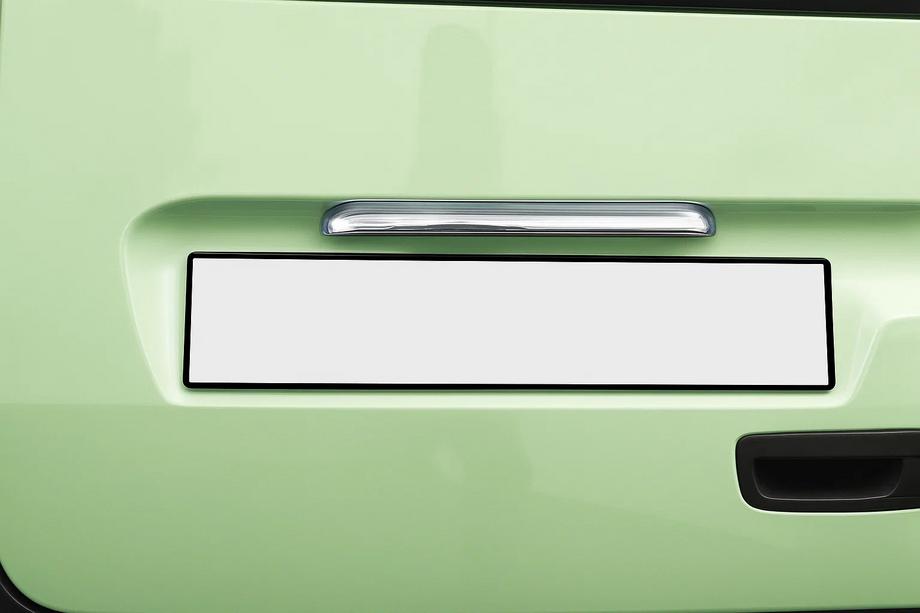Renault Kangoo 2008–2020 Okrasna letev nad registrsko tablico (inox) Image