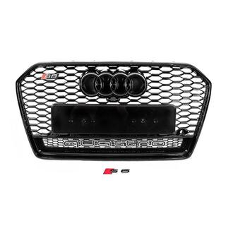 Črna sprednja maska hladilnika RS-style z napisom Quattro (2014-2017) fotografija 1