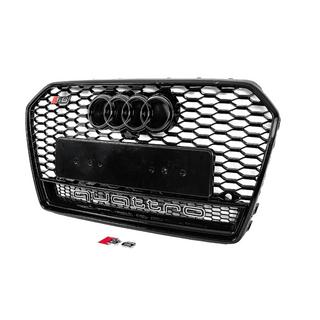 Črna sprednja maska hladilnika RS-style z napisom Quattro (2014-2017) fotografija 2
