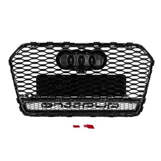 Črna sprednja maska hladilnika RS-style z napisom Quattro (2014-2017) fotografija 4