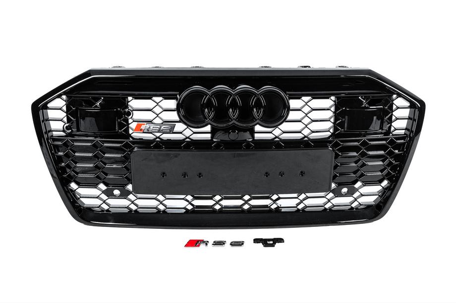 Audi A6 C8 2018–2025 Sprednja maska v RS-slogu (z ACC, črna) Image
