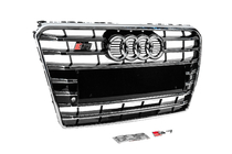 Audi A7 2010–2018 Sprednja maska S-Style (2010-2014, črna s kromom) fotografija 3