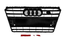 Audi A7 2010–2018 Sprednja maska S-Style (2010-2014, črna s kromom) fotografija 4
