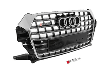 Audi Q3 2011–2019 Prednja maska SQ-Style (2015-2019, črna s kromom) fotografija 3