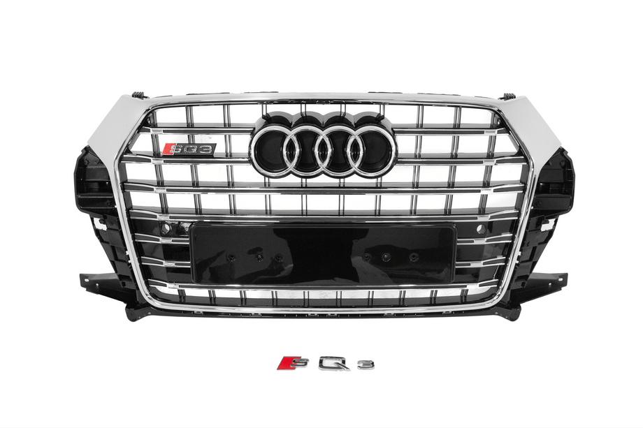 Audi Q3 2011–2019 Prednja maska SQ-Style (2015-2019, črna s kromom) Image
