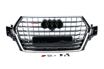 Audi Q7 2015–2026 Sprednja maska SQ7-Style (2015-2019, črna s kromom) fotografija 1