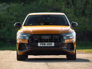 Audi Q8 2018– Sprednja maska hladilnika SQ-Style (2018-2023, črna) fotografija 1