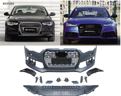 Audi A6 C7 2011–2017 Sprednji odbijač s črno RS6-Style masko (2014–2017) fotografija 2