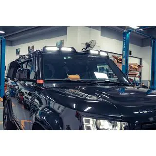 Senčnik vetrobranskega stekla s 4 LED fotografija 1